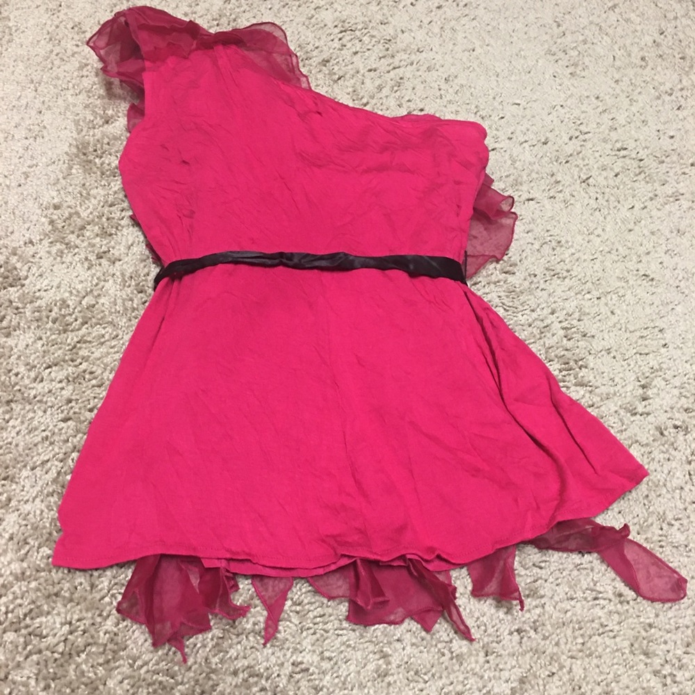 Bebe Cranberry Red Ruffle Tank - Picture 5 of 5